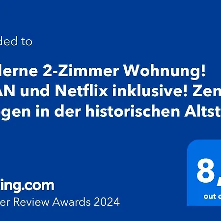 Moderne 2-zimmer Wohnung! Wlan Und Netflix Inklusive! Zentral Gelegen In Der Historischen Altstadt! Stade